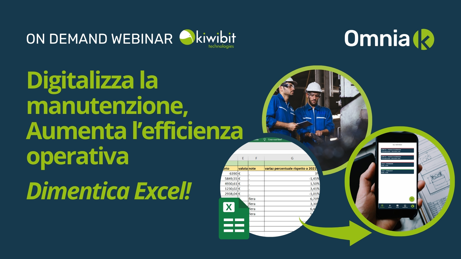Digitalizza la manutenzione, aumenta l’efficienza operativa